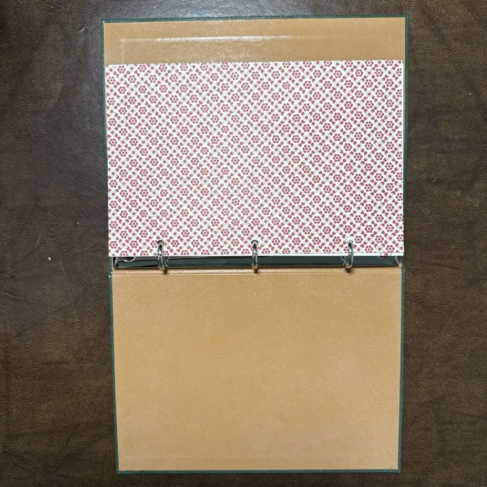 Vintage Caspari Collectors Journal Log Book 3 Ring Binder 1985 NEW No Writing